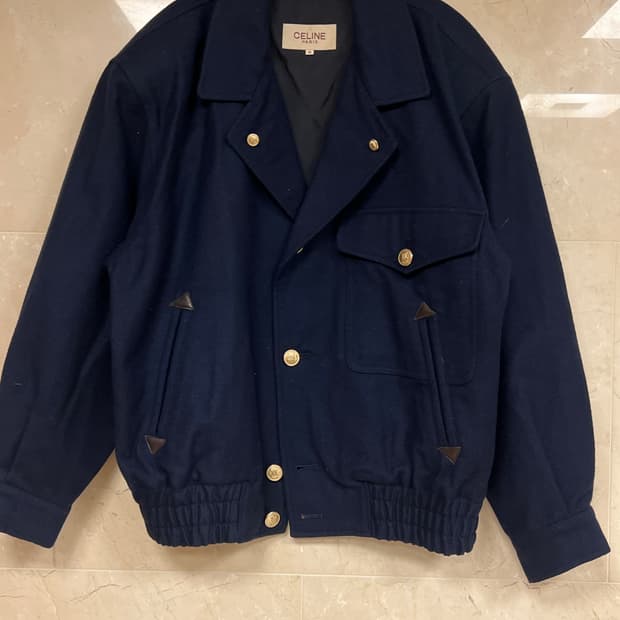 셀린느 빈티지 블루종자켓 