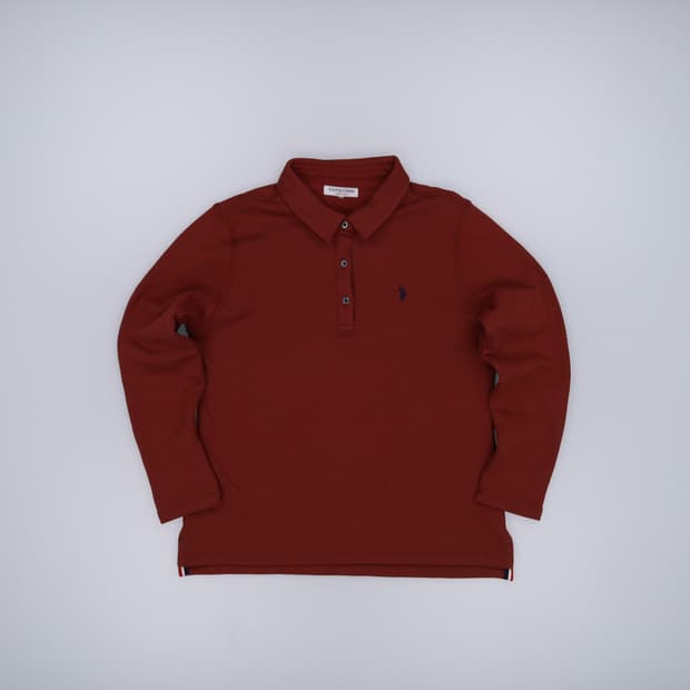 105 US 폴로 여성 피케 긴팔 카라 티셔츠 4225