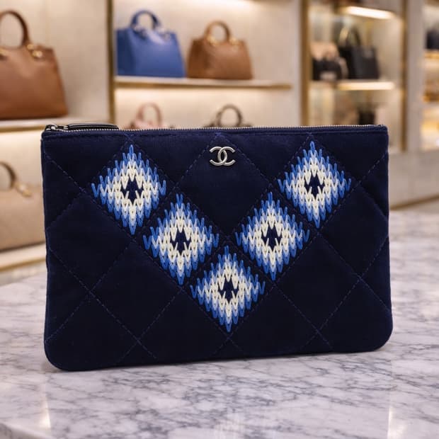 [S급] 샤넬 오케이스 펠트 클러치 판매합니다!!!