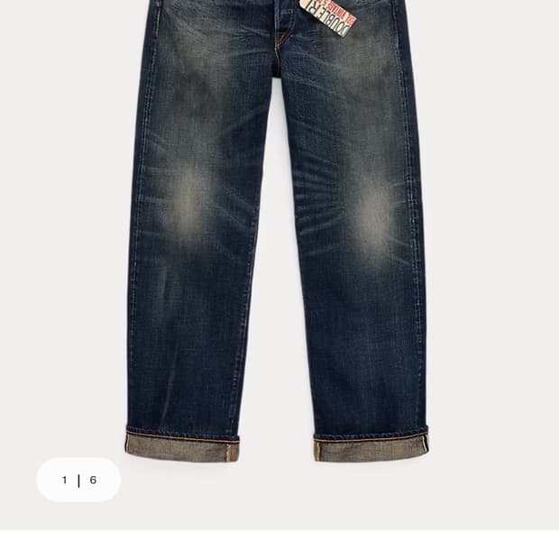 더블알엘 기빈스 셀비지진 32-32 새상품