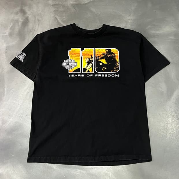  할리데이비슨 110주년 프린팅 반팔티 y15692