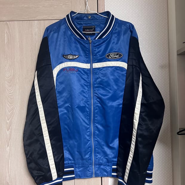 00s 푸부 fubu 레이싱 바시티 자켓 힙합