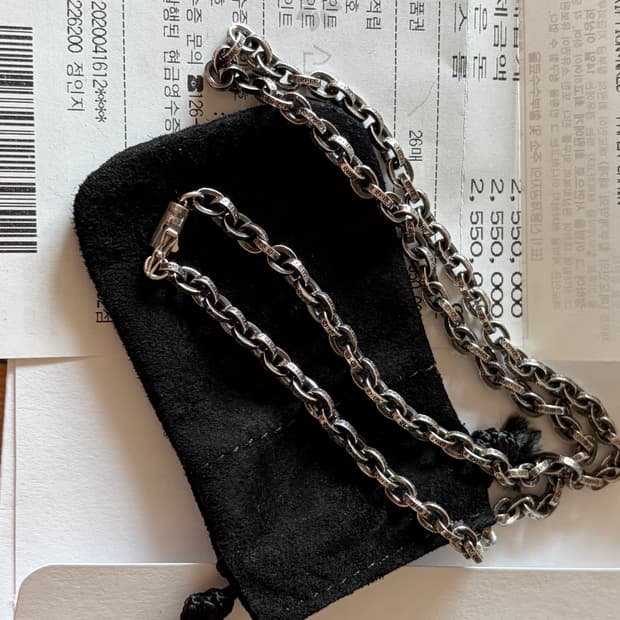 크롬하츠 페이퍼체인 네클리스 20인치 