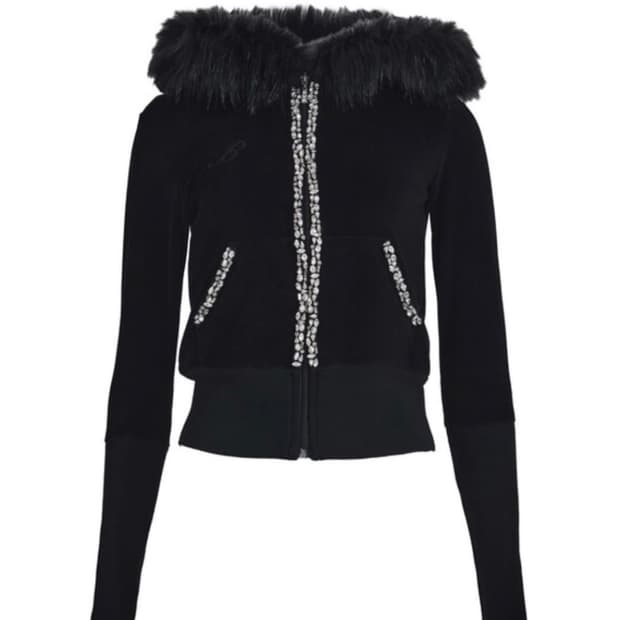 베메클 글램 퍼 후드집업