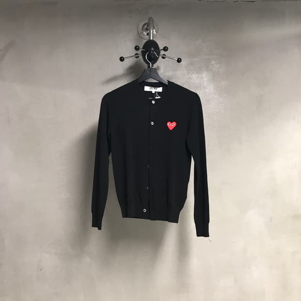 꼼데가르송 와펜 가디건 블랙 새상품 S(W)