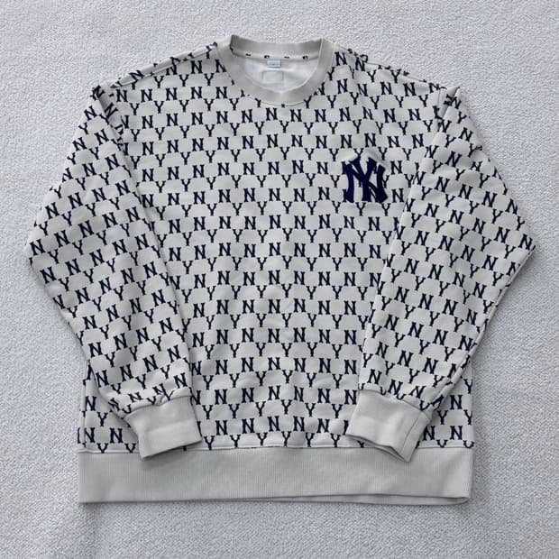 M MLB 오버핏 맨투맨 티셔츠 0306E