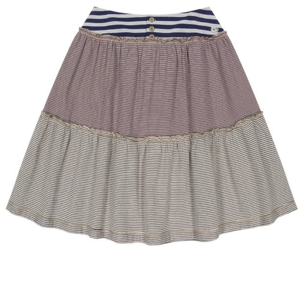 코이세이오 26SS 컬러드 스트라이프 미디 스커트