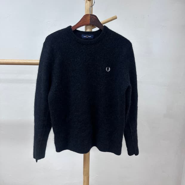 프레드페리 울 알파카 라운드 니트 스웨터 L사이즈 J29