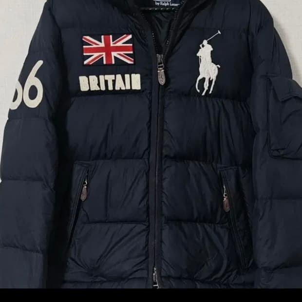 폴로 빅포니 브리튼 패딩 네이비