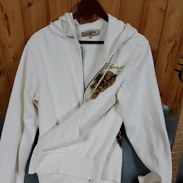 에드하디 후드집업 크림 s