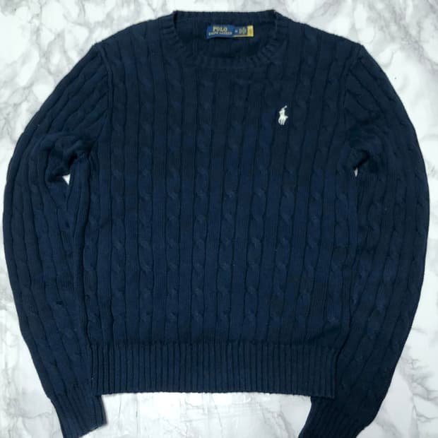 폴로 랄프로렌 니트 거의새거 꽈배기 여성용