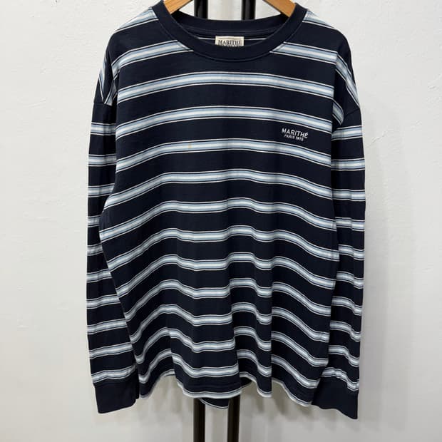 정품) 마리떼프랑소와저버 스트라이프 긴팔티 XL
