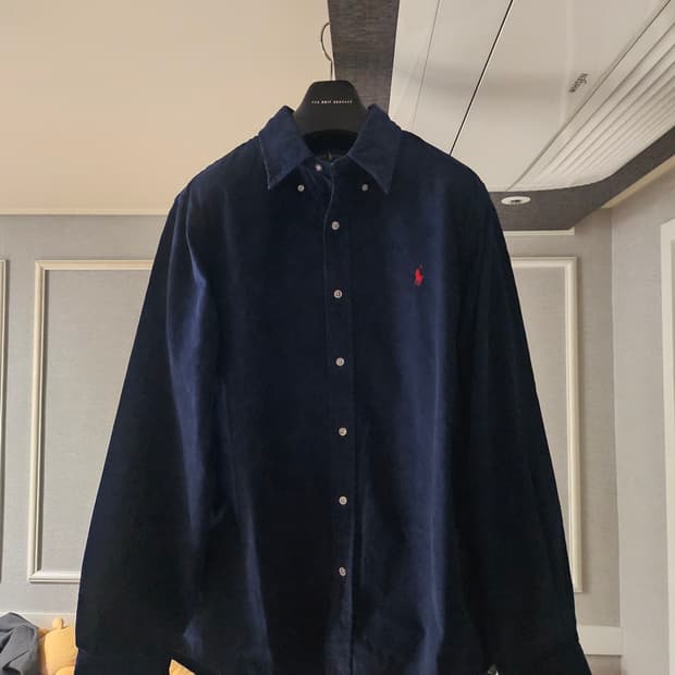 [거의 새것] 폴로 랄프로렌 코듀로이 네이비 셔츠 남방 클래식 L