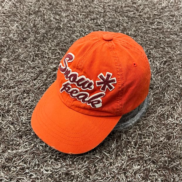 스노우피크 오렌지 볼캡