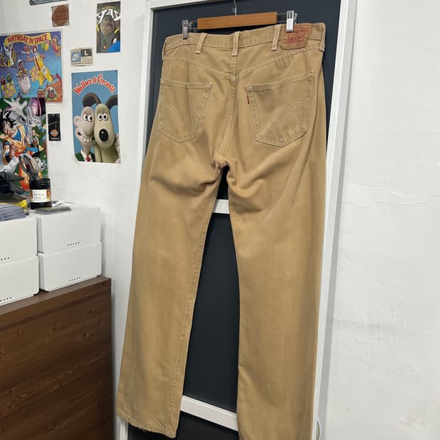 00s Levis 리바이스 501 버튼플라이 베이지 코튼 팬츠
