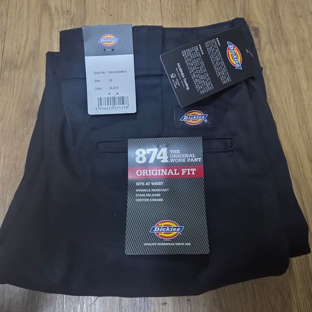 디키즈 874 워크팬츠 치노팬츠 블랙 새상품 32/32