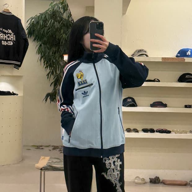 아디다스 프랑스 FFF 트랙탑 U220