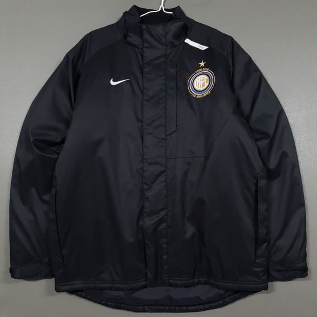 실측 XL 나이키 인테르 인터밀란 100주년 한정판 스우시 미드필드 자켓