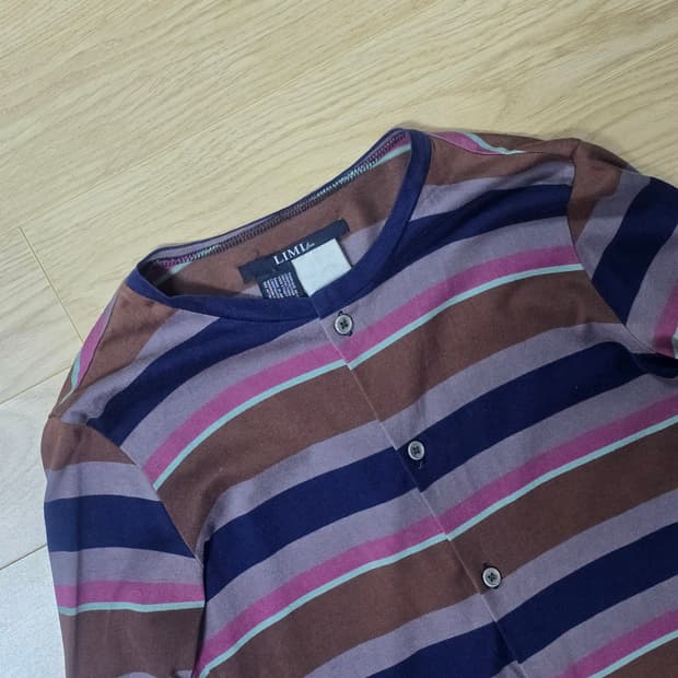 리미푸 스트라이프 멀티 가디건 S 