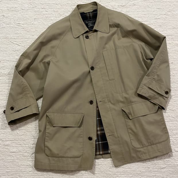 90s 버버리 발마칸 트렌치코트 