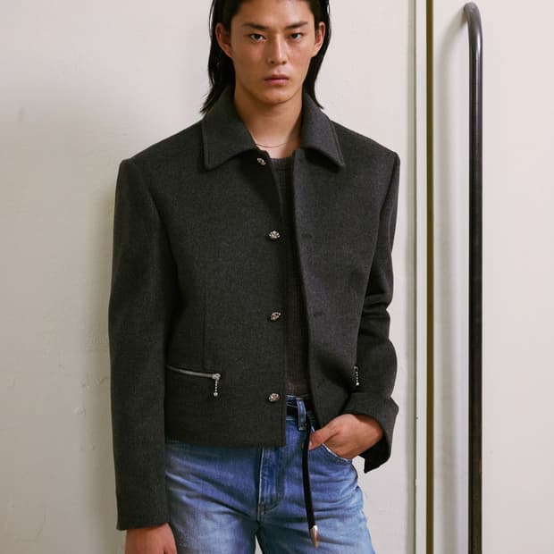  알포/ 캐시미어 - CROP JACKET(그레이)