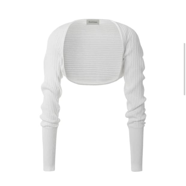 Threetimes Golgi Cotton Bolero White