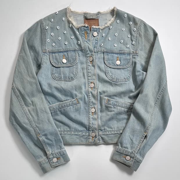 튀에스몽트레져 데님 자켓 