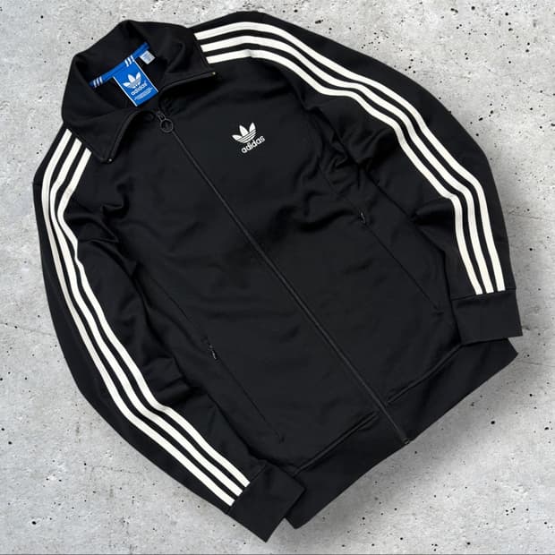 [95] 14s 아디다스 유로파 삼선 트랙탑 져지 블랙 D172