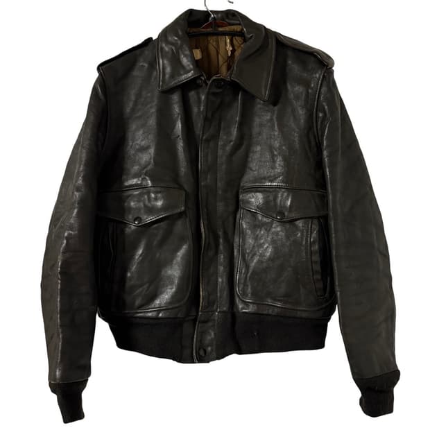 70s usa a-2 레더 플라이트 자켓 40 A2자켓 라이더자켓