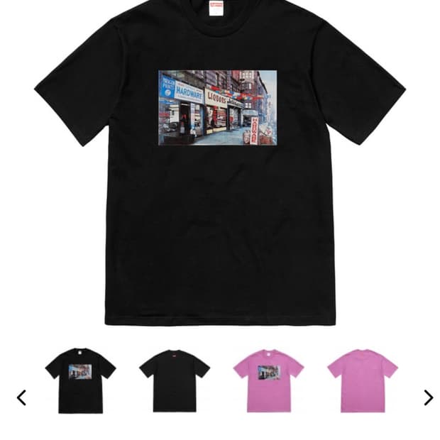 [L] 슈프림 18SS Hardware 티셔츠 블랙