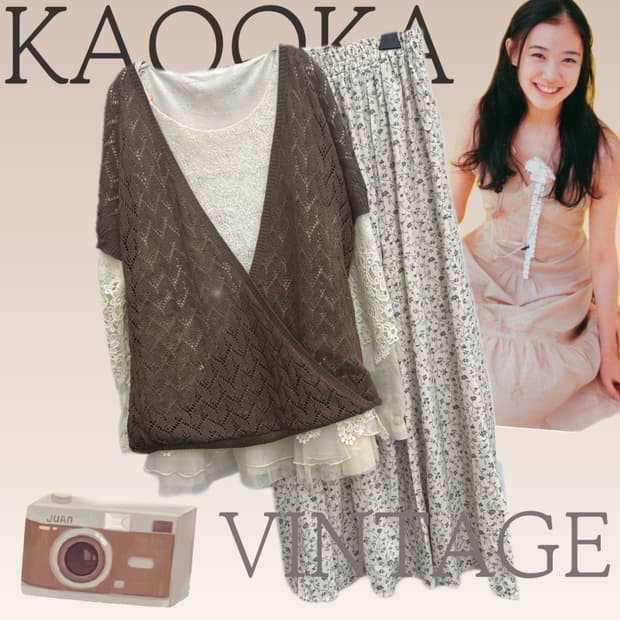 🤎하구미의 모리걸 코디세트🤎라떼갸루 레이스 블라우스 롱스커트 에스닉