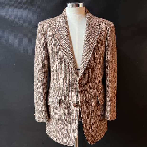 70s 해리스트위드 미국 백화점 테일러드 자켓