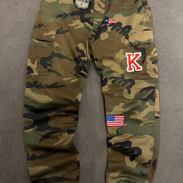 돌체앤가바나 JP 패치 카모 립스탑 팬츠 처분 