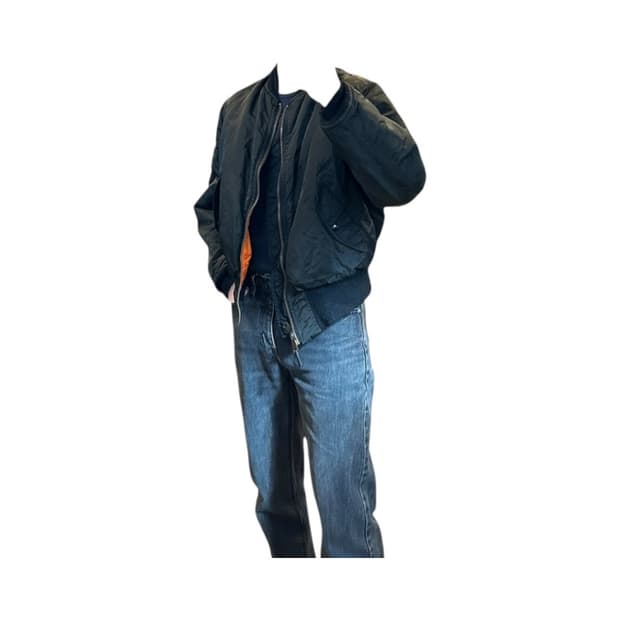 L) 알파인더 스트릿 80s USA MA-1 리버시블 플라이트 봄버 자켓