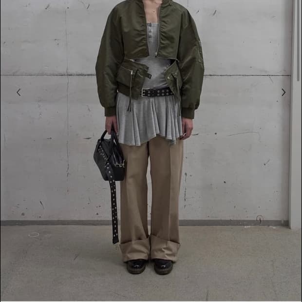 Lcdc 블루종 자켓 야상 점퍼 카키