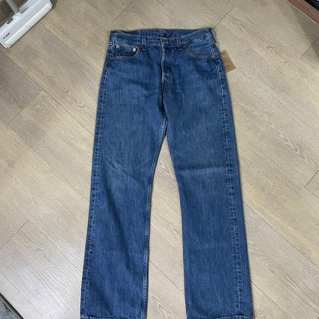 리바이스 Levis 30x32 유럽 (벨기에) 501 중청 - 연청