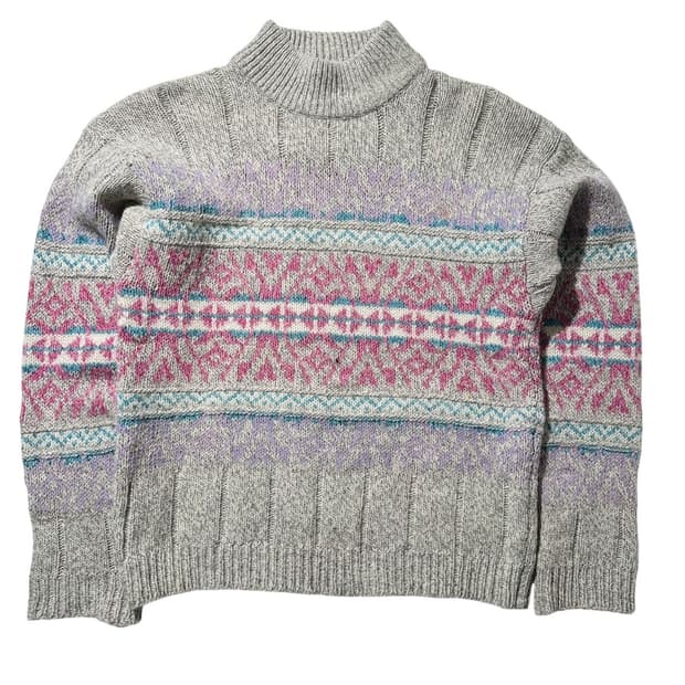 울리치 90’s 페어아일 모크넥 니트