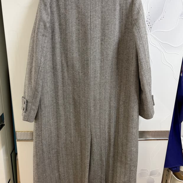 빈티지 하이 퀄리티 헤링본 더블 코트