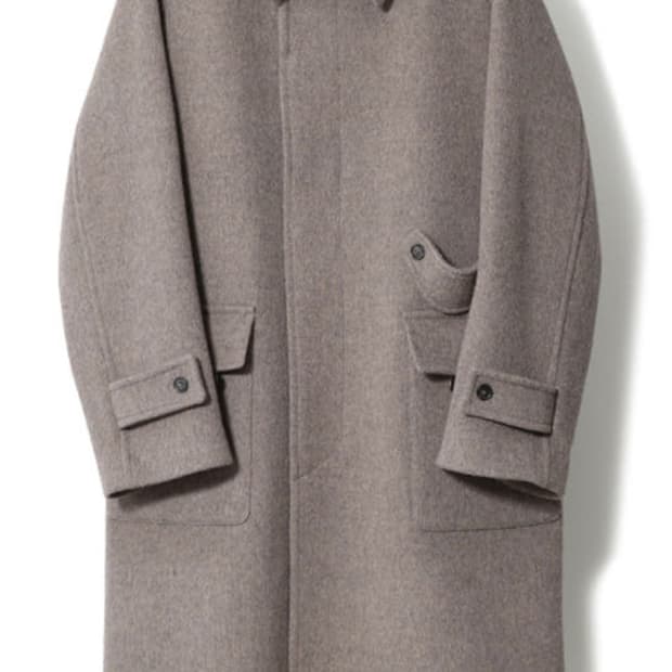 홀리선 윈터포트 발마칸 코트 멜란지 베이지 M