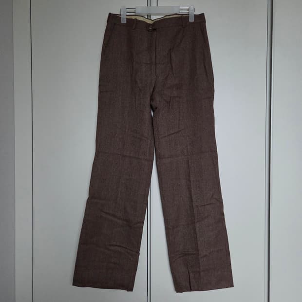 일본빈티지 브라운 울 슬랙스 33-34