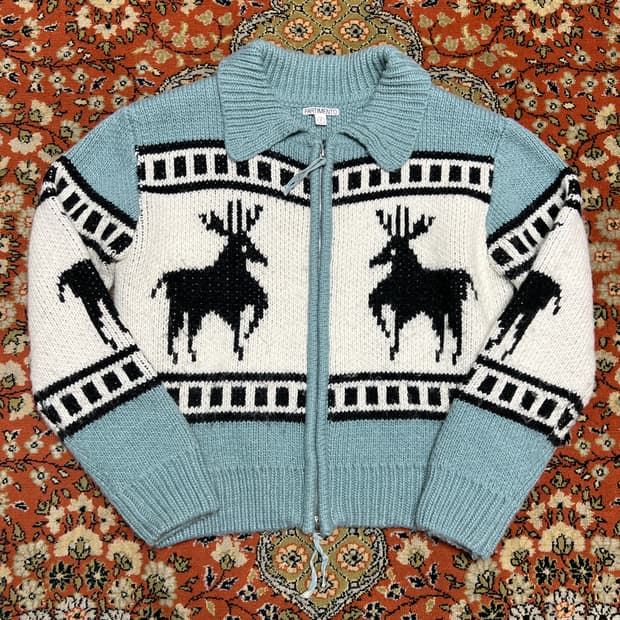 [FREE] 파르티멘토 스카이블루 니트 투웨이 집업