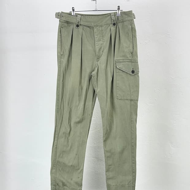 폴로 랄프로렌 정글 그린 카고 구르카 코튼 팬츠