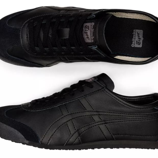 오니츠카타이거 멕시코 올블랙 230