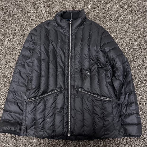 컬럼비아 구스다운 패딩 점퍼 블랙 XL