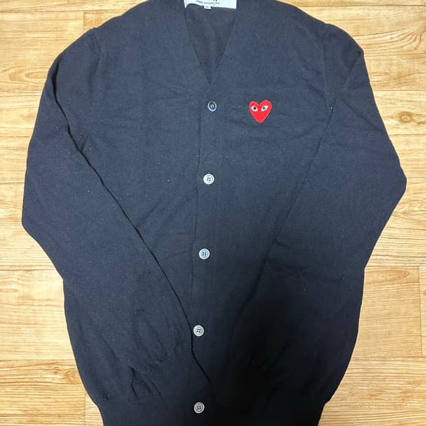 꼼데가르송 블랙 가디건 XL