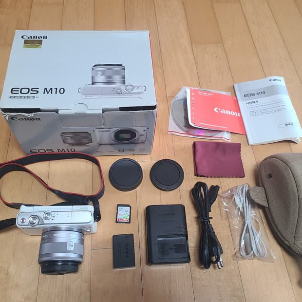 캐논 EOS M10 화이트 + 풀세트