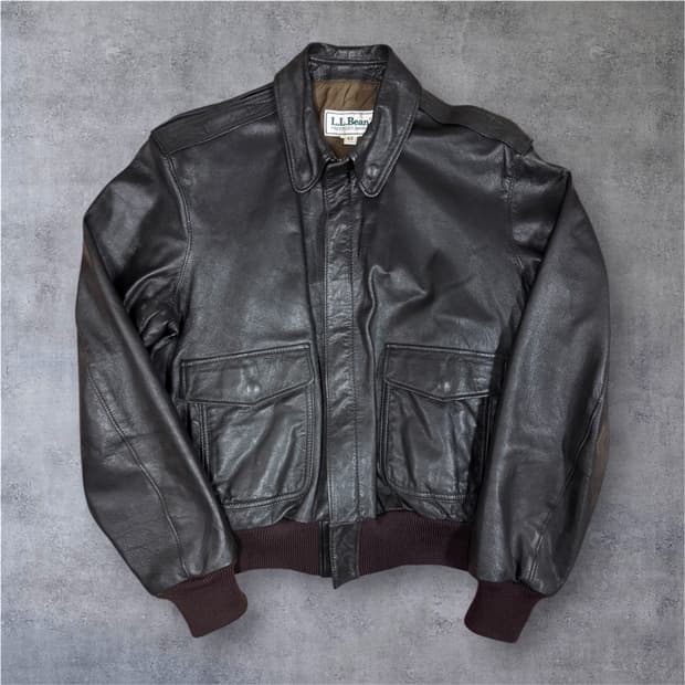 USA made)엘엘빈(llbean) A-2 레더자켓 42