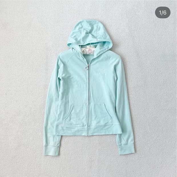 오월빈티지 버버리 민트 하트로고 후드집업 히메갸루