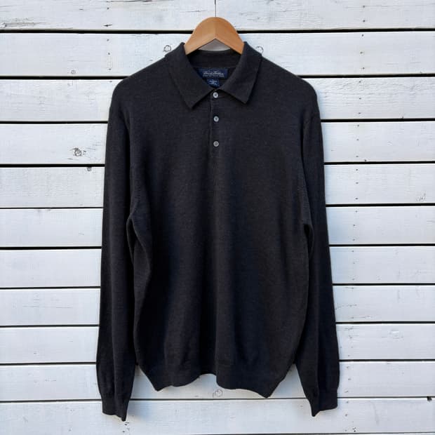 Brooks Brothers 브룩스브라더스 울 카라 니트