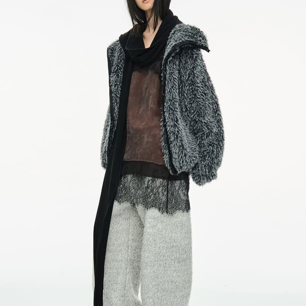 Cerric 세릭 hairy wide pants 헤어리 와이드 팬츠